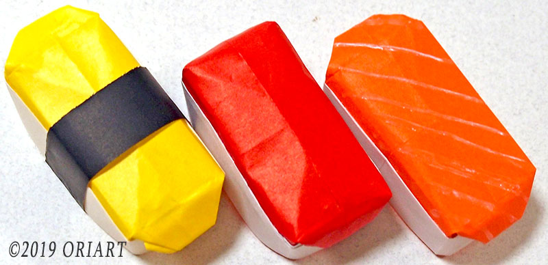 折り紙立体作品「お寿司」